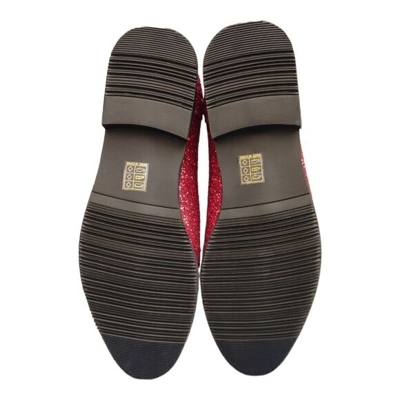 MEN'S FREDERICO LEONE RED SPARKLE TUXEDO SHOE. FS357. - Picture 7 of 7